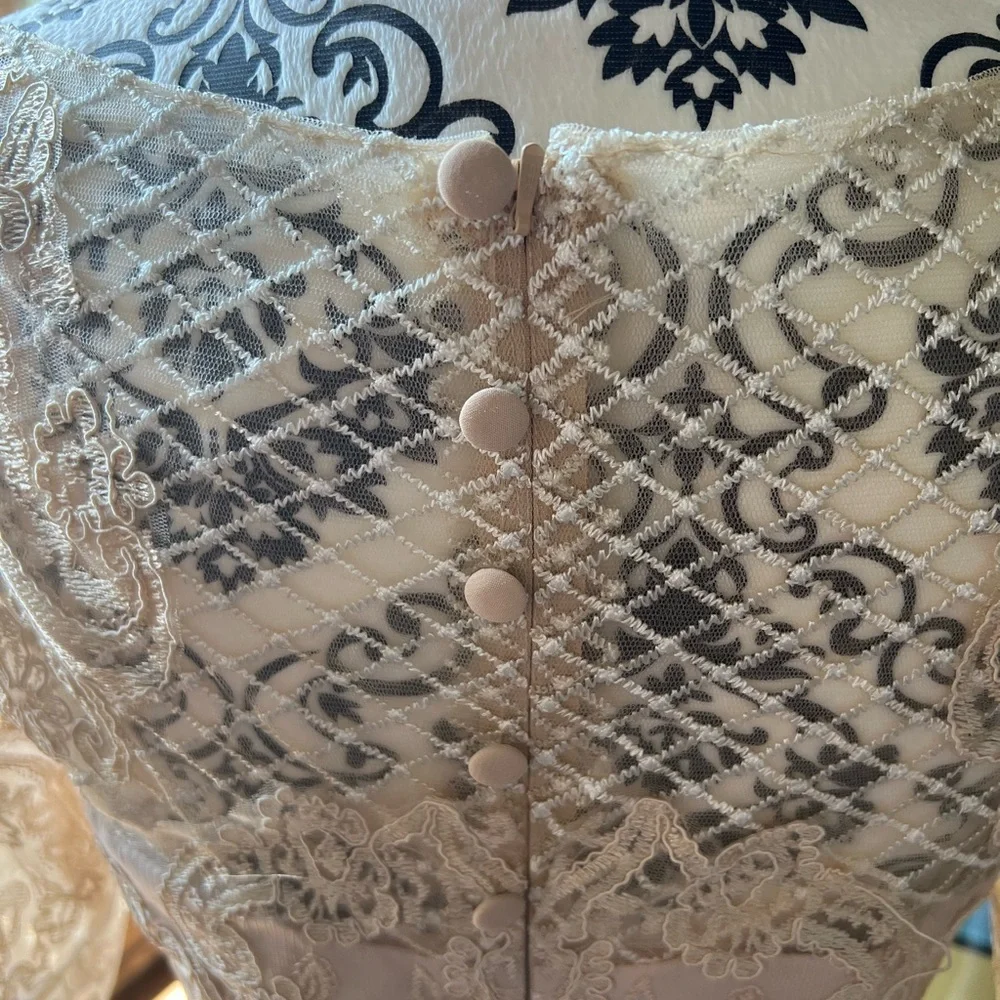 Elegant Lace Mother Of The Bride/Groom Sheath Silhouette 3/4 Sleeve Dress - Picture 8 of 16